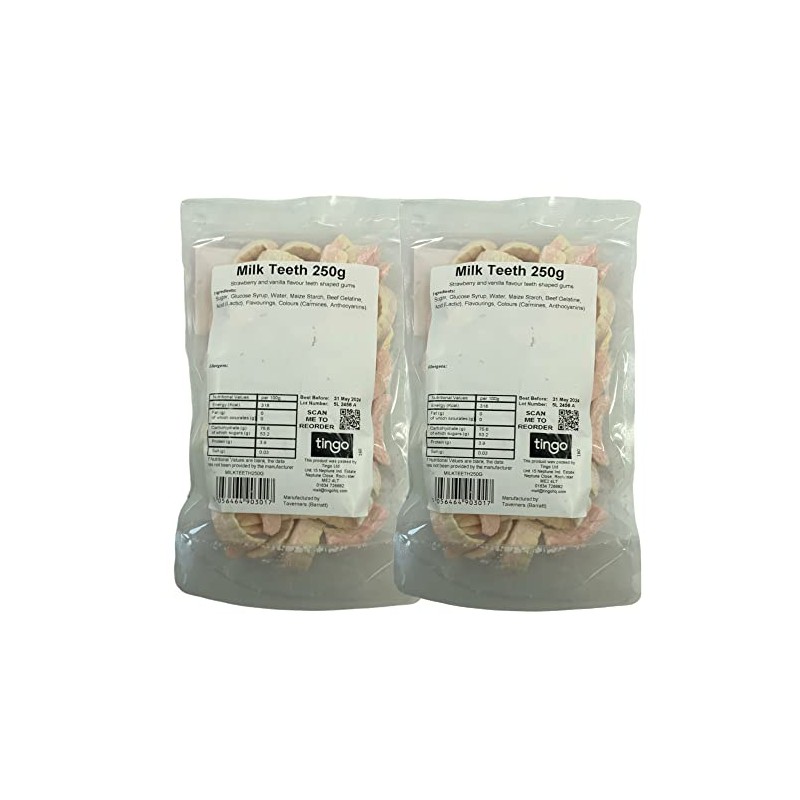 Barratt Original Milk Teeth 500 Gram Bag (1/2 Kilo)