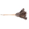 Feather Duster Light Weight Soft Long Handle Reusable Black Ostrich