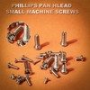 Zmbroll 1200Pcs Phillips Pan Head Small Machine Scews,Tiny Screw,Small Bolts