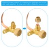 PATIKIL Air Conditioner Stop Valve, Fit for 1/4" OD Copper