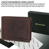 Marc Peter Oslo Men's Brown Leather Wallet with RFID Protection,