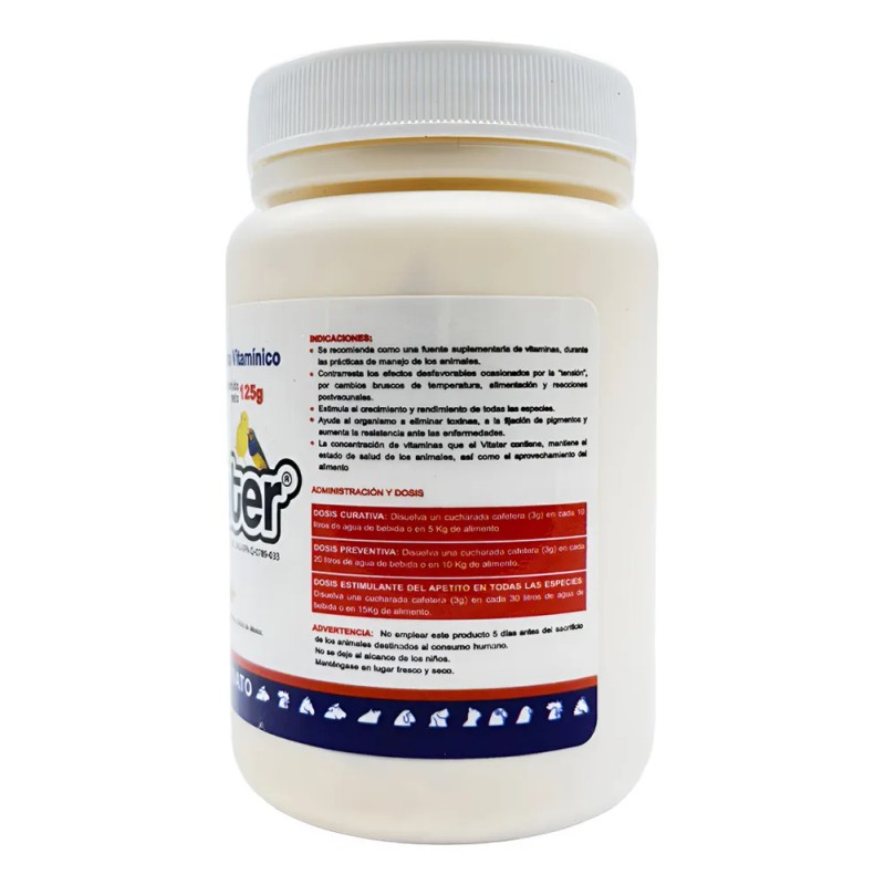 Vitater 125g - Suplemento Vitaminas Para Aves De Ornato
