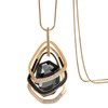 Mecool Three Layer Pendant Necklace Long Statement Pendant Necklace Long