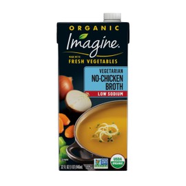 Imagine Low Sodium Organic Vegetarian No-Chicken Broth 32 oz