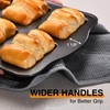 HONGBAKE 2 Pack Mini Loaf Baking Pans 8-Cavity, Nonstick Small