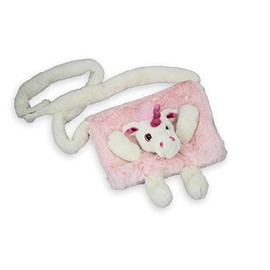 Inware Children's Muff Unicorn Pink, Muff Super Fluffy for Children, 23 x 20 cm, 6193, pink
