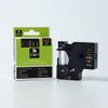 White on Black Tape Label Compatible for DYMO 43621 D1