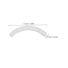 Vaguelly 200pcs Flexible Eyelash Curler Replacement Pads Soft Transparent Rubber Inserts for Curlers Wear Resistant Strips for Smooth Precise Lash Styling