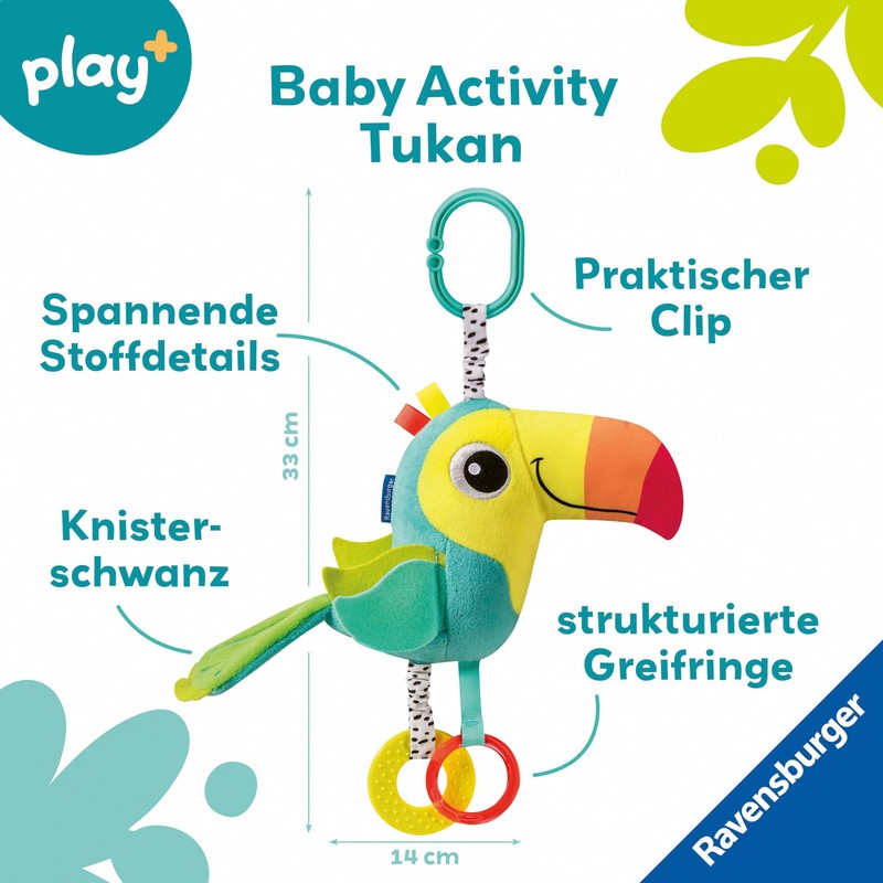 Ravensburger Play+ Baby Activity Tukan, from 0 Months