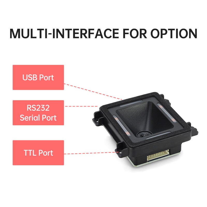 Embedded Barcode Scanner Self-Induction 1D 2D QR Bar Code Reader