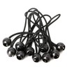 nuoshen 12 Pcs Black Tarpaulin Bungees Balls Tarp Bungee Cord