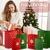 Christmas Gift Bags Assorted Sizes Red and Green Style Evergreen