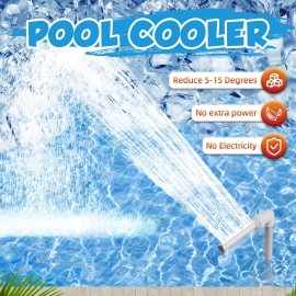 klleyna Water-Fountain Swimming-Pool Sprinkle Accessories - Waterfall above I...