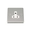 A5 Round Pin Plug Socket 5 Amp - Satin Matt