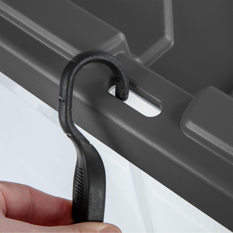 Sterilite 4-Pack Modular Stacker Box, Durable Clear Plastic Storage Bins