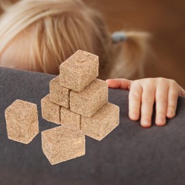 PASOLABE 12 Pcs Mini Hay Bales for Crafts, Small Hay Bales Mini Bales Miniature Hayrick Mini Straw Hay Straw Bales Tiny Hay Bales for Dollhouse Autumn Harvest Decorative Table Craft Display