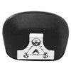 TCT-MOTORPARTS Detachable Upright Sissy Bar Backrest w/White Stitching Backrest Pad