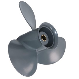 Boat Outboard Propeller 9 1/4x9 9 1/4x10 9 1/4x11 9 1/4x12 9 1/4x8 for Honda BF 8 9.9 15 20 HP Engines, 8 Spline Aluminum Boat Motor Props, 3 Blades 4 Blades Boat Propeller, RH (3-Blade 9 1/4 x 10)