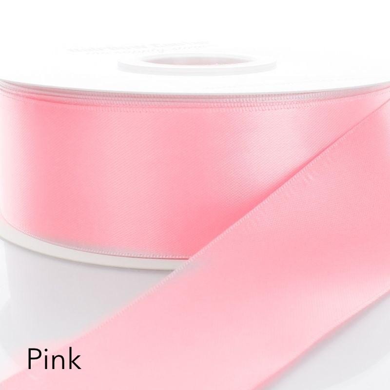 Satin Ribbon 50 yards Single Face Ribbon 1.5”:_Scarlet