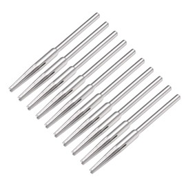 sourcing map 2.35mm Shank Split Mandrel Tapered Sandpaper Holder for Abrasive Sanding Disc 10 Pcs