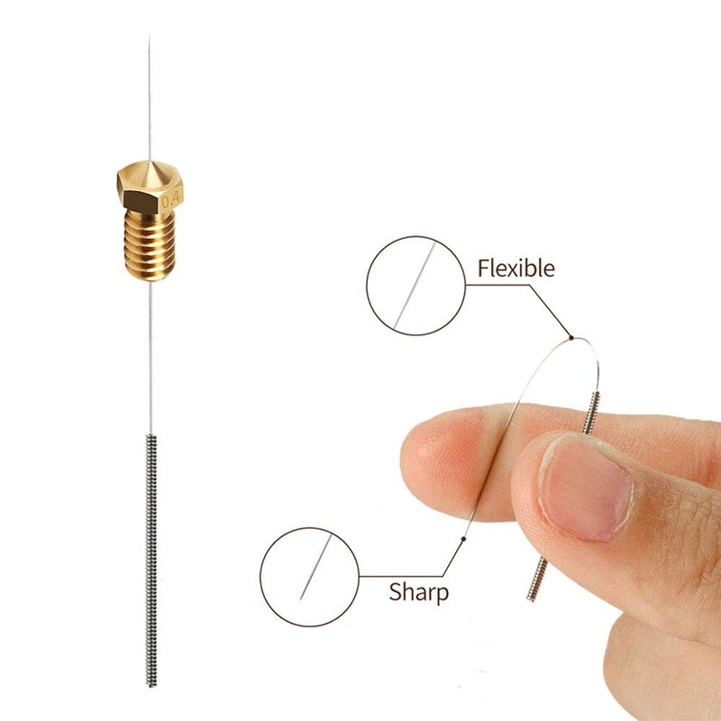 30pcs V6 Nozzle Brass 3D Printer Nozzles Set 0.2mm 0.3mm