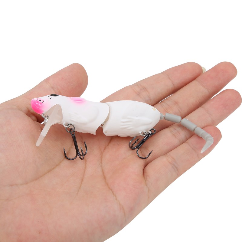 Artificial Simulation Mouse Shape Lure Bait Fishing Accessories with Treble