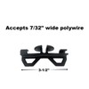 25 Pcs Electric Fence Poly Wire Tensioner,Rapid Rope Wire Tightener,Portable
