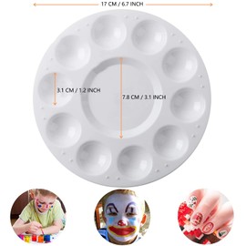 Mixing palette, colour palettes, painting palette for storage, 2 pieces mixed tablets for painting shades, universal palette for DIY art painting