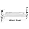 bociloy 12Pcs 2.75 Inch Transparent Acrylic Glass Door Handle Pulls,