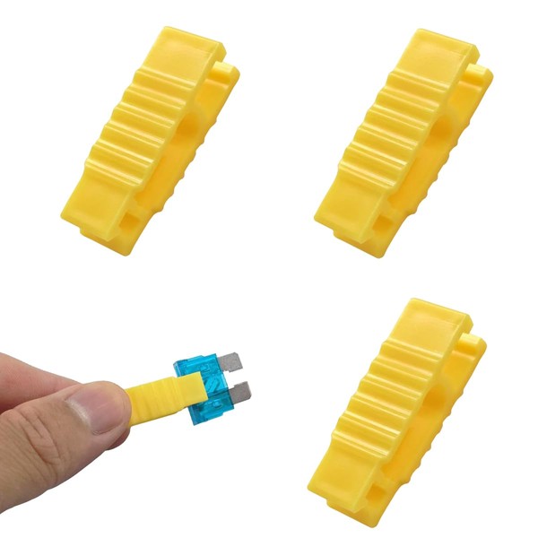 DUSCOKE 3PCS Car Fuse Puller Tool, Plastic Fuse Extractor Clip