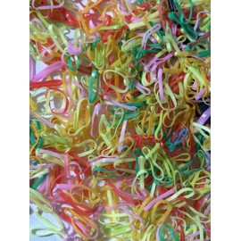 Mini Hair Rubber Bands for Girls, Kids & Women – 2000 Pcs Small Elastic Hair Ties – No Damage – Ideal for Braids, Ponytails & Hair Styling – Strong Stretch, Disposable Bands (Colorful, Small)