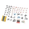 1400 Pcs Set Electronic Components Metal Film Resistor Ceramic Electrolytic
