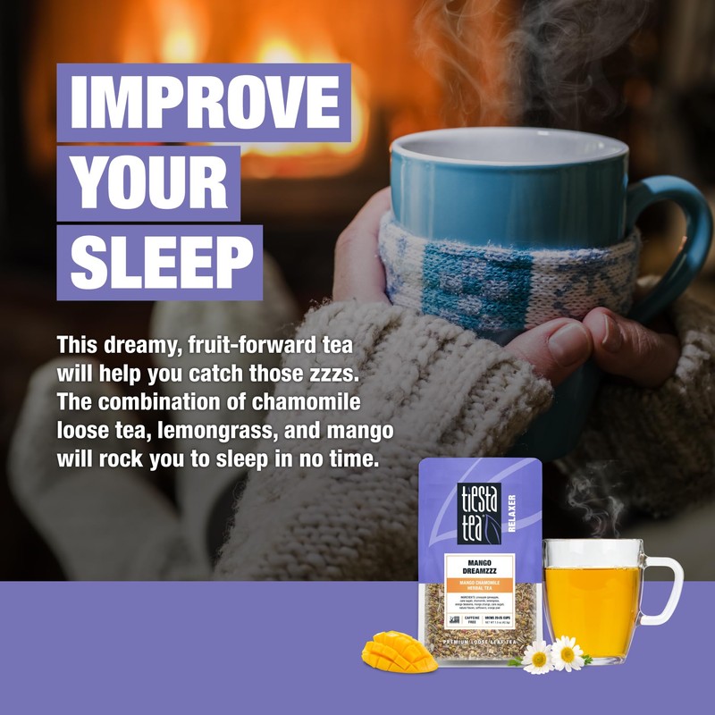 Tiesta Tea - Mango Dreamzzz Chamomile Loose Leaf Herbal Tea,