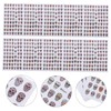 Healvian 4sets Press Nails Gel Nail Stickers -Slide Decals Assortment