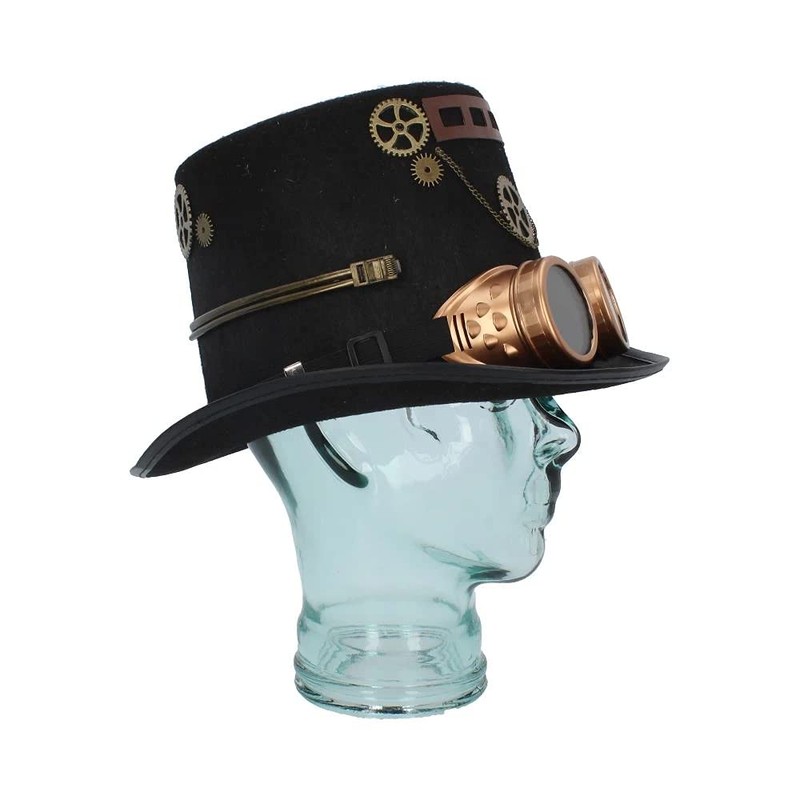 Nemesis Now Cogsmith's Hat Steampunk Pack of 3 Polyester Black