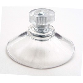 40mm Thumb Screw Suction Cups With Clear Transparent Nuts M4 Thread (Pack of 4)