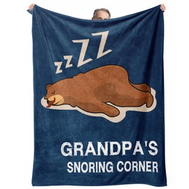 Grandpa Birthday Gifts, Gifts for Grandpa, Grandpas Gift from Grandkids, Funny Grandpas Gift for Birthday Christmas Fathers Day Ideas Grandfather Presents Super Soft Fleece Blanket 60"×50"