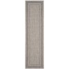 SAFAVIEH Courtyard Collection 2'3" x 10' Beige/Black CY8477 Indoor/ Outdoor