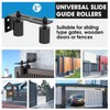 YogePote Heavy Duty Slide Gate Roller Guide with Steel L