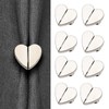 8 Pair Heart-Shaped Magnetic Curtain Closure – Curtain Clips Decorative