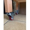 Heavy Duty Stem Caster Wheels Double Bearing PU Castors No