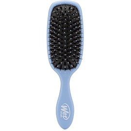 Wet Brush Shine Enhancer Paddle Brush Sky - Cepillo desenredante de cabello con cerdas ultra suaves, impregnado con aceite de argán natural, desenredante brillante y cabello liso, húmedo o seco, para todo tipo de cabello