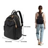 M-ioi-M Medium Nylon Backpacks for Women, Trendy Gold-Tone Hardware Everyday