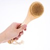 Healvian 2pcs Natural Pig Bristle Shower Scrubbers for Gentle Exfoliating