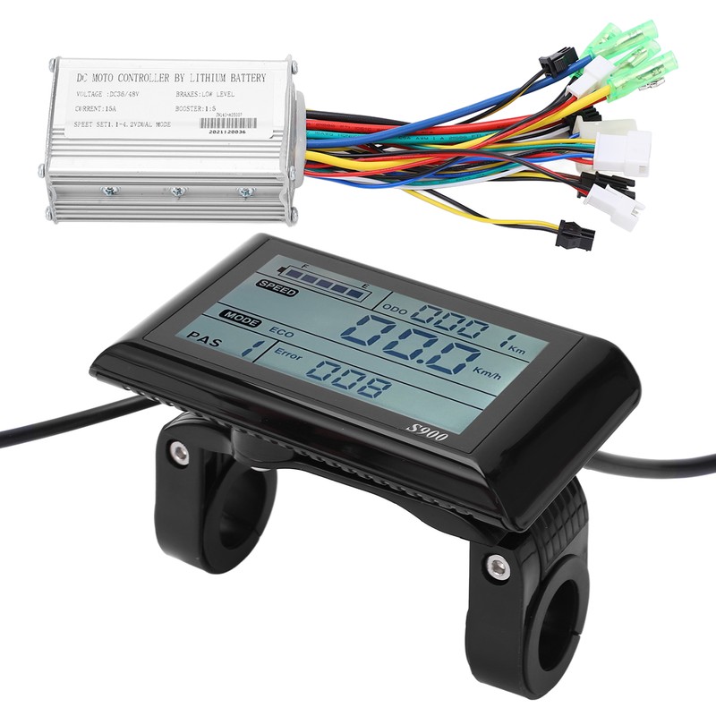 36V/48V 15A Brushless Motor Controller LCD S900 Display Panel Set