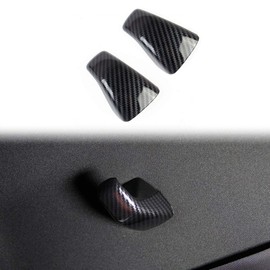 Jstotrim Carbon Fiber Rear Ceiling Roof Hook Cover Trim For Dodge Challenger 2015+