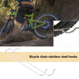 SING F LTD 10pcs Bike Chain Hooks 7.7cm Stainless Steel Connecting Joint Hook Bicycle Chain Repair Tool Accessories for Mountain Bike Road Bike