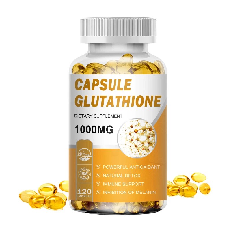 NATURE'S LIVE Liposomal Glutathione Pure Reduced L-Glutathione Detox Skin Whitening