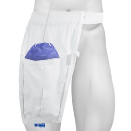 Catheter Leg Bag Holder, Catheter Leg Bag Holder, Urine Leg Bag Holder, Catheter Sleeve Cover with Belt, Foley Leg Bag, Sleeve Catheter Bag Holder for Incontinence Urine Bag (White, L)