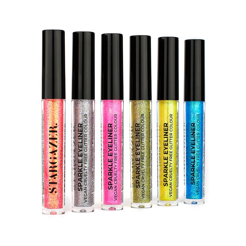 Stargazer Liquid Eyeliner Vegan Glitter Quick-Drying with Extremely Fine Tip,